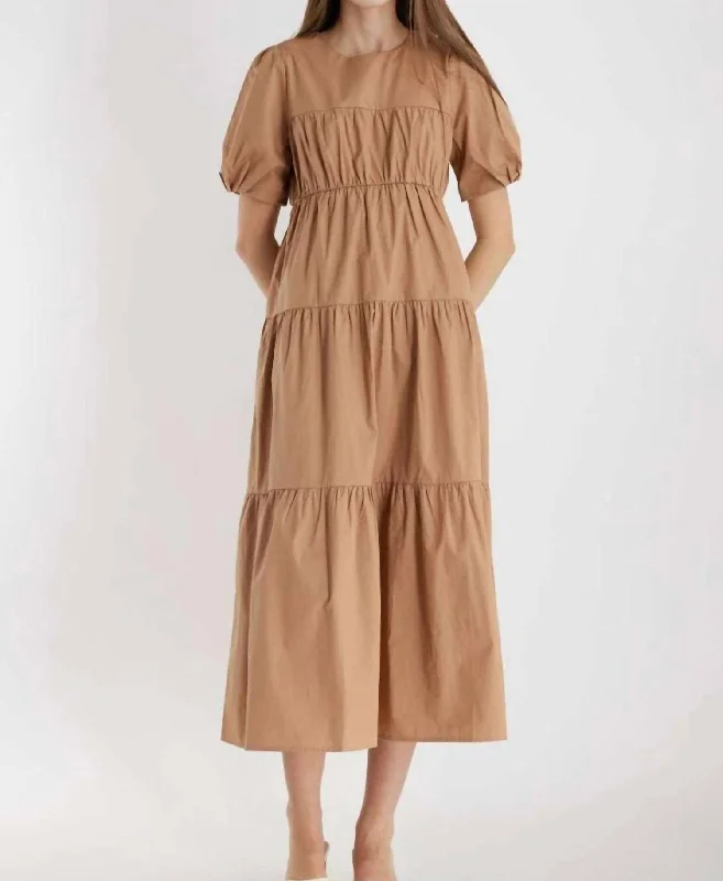 Drea Maxi Dress In Clay