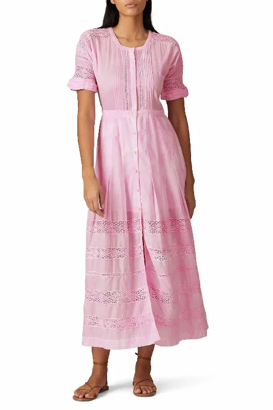 Edie Dress In Peony Pink