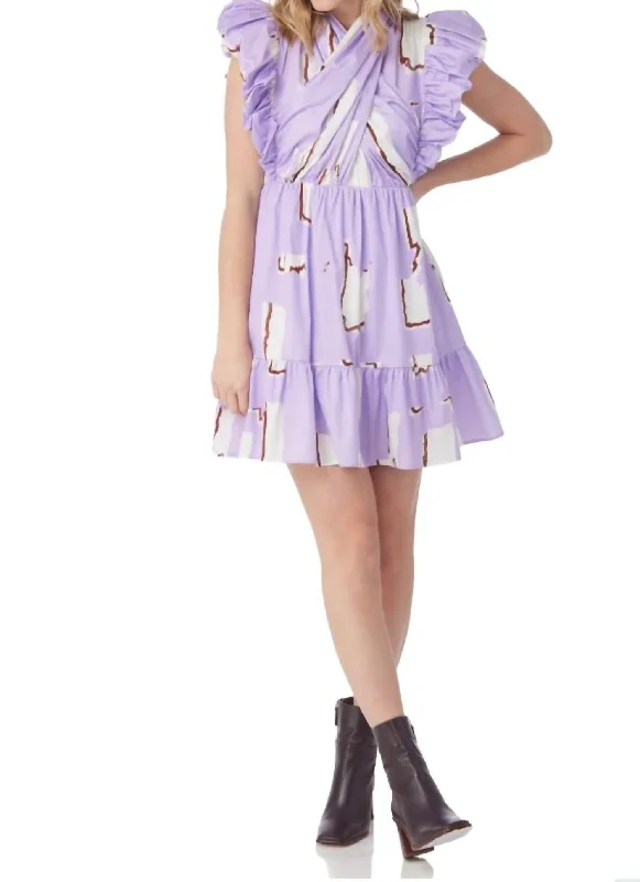 Amarie Mini Dress In Lavender