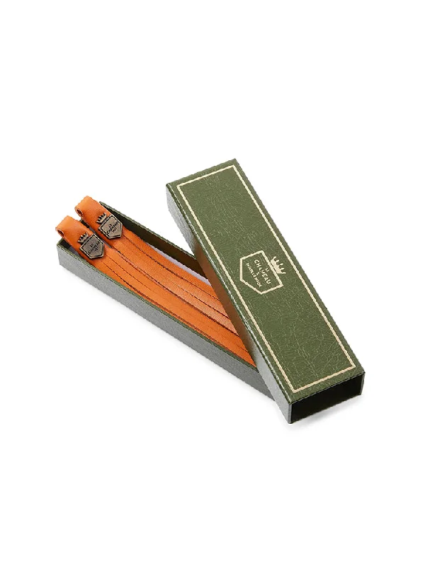 L'Alliance Leather Tassels - Orange Foncé