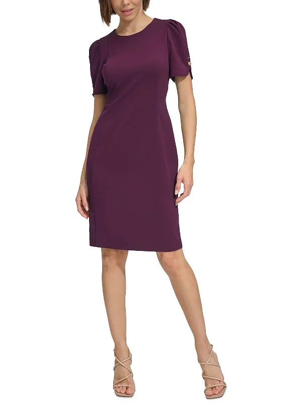 Womens Knee Length A-Line Sheath Dress