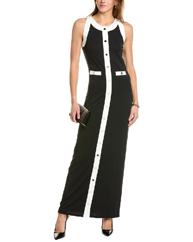 Caroline Constas Alina Colorblocked Maxi Dress