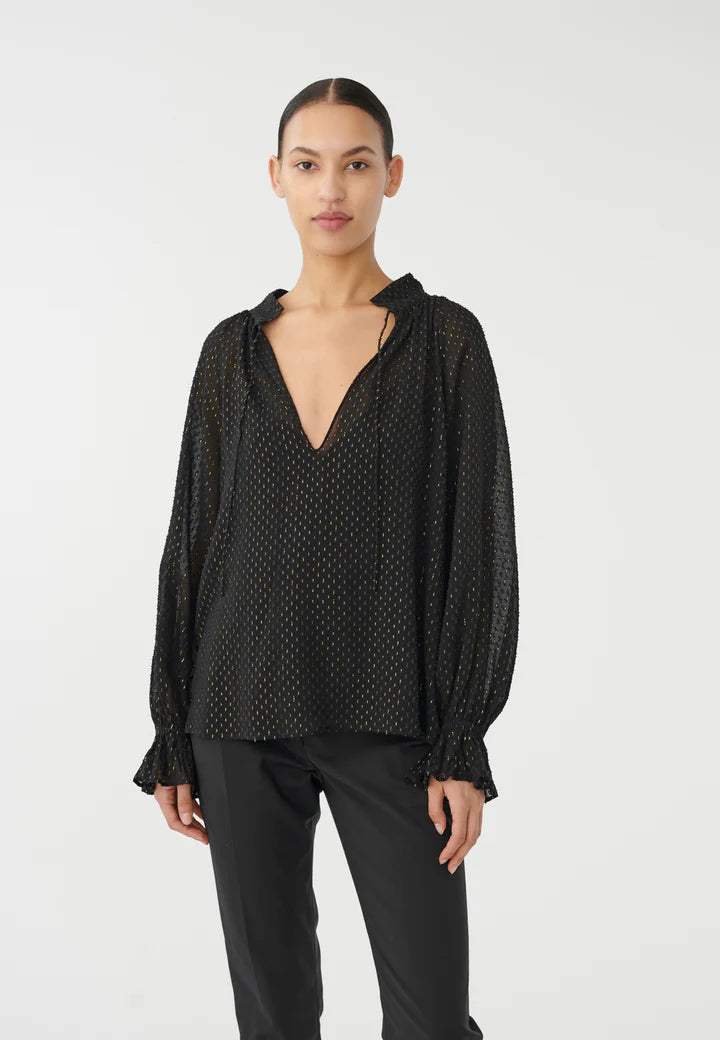 Cassisa Blouse In Lurex Black