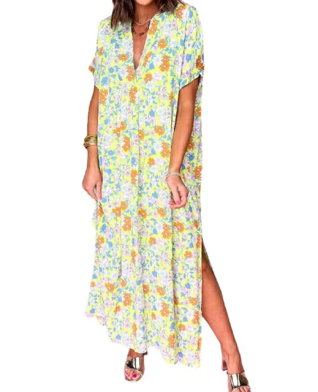 Floral Maxi Dress In Ditsy