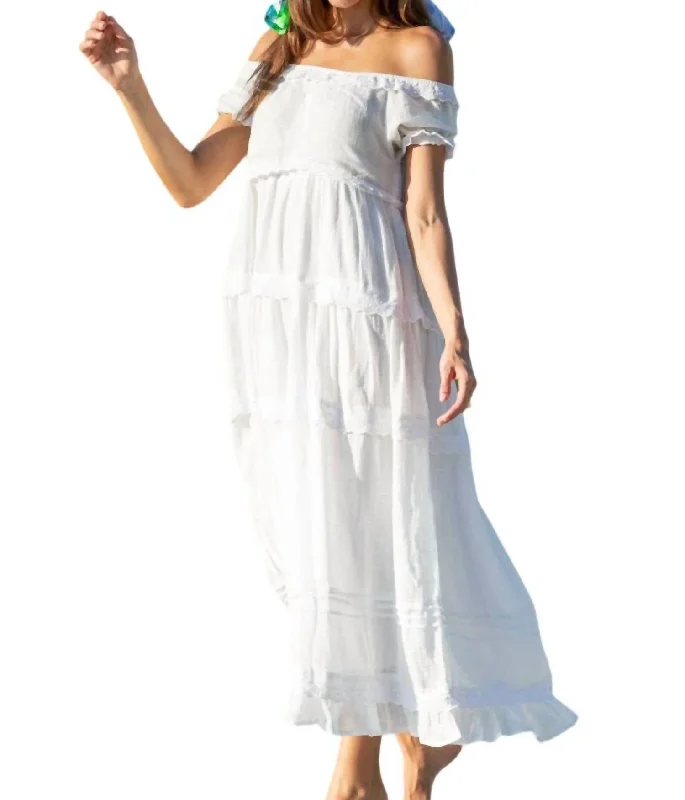 Sarita Dress In White