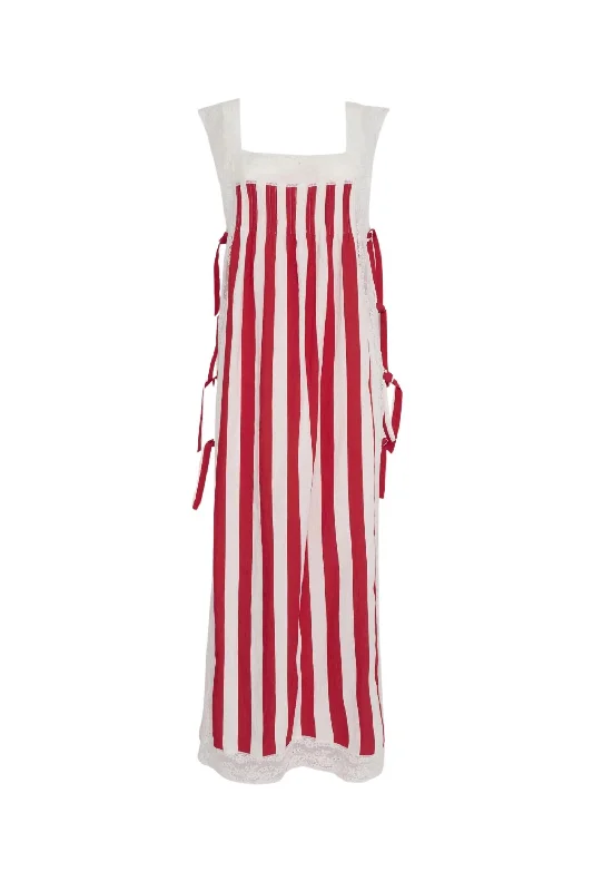 Women's Fiocchini Dress In Strawberry Stripes