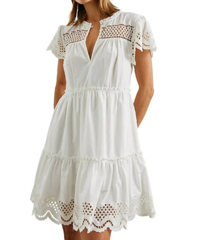 Lettie Dress In White