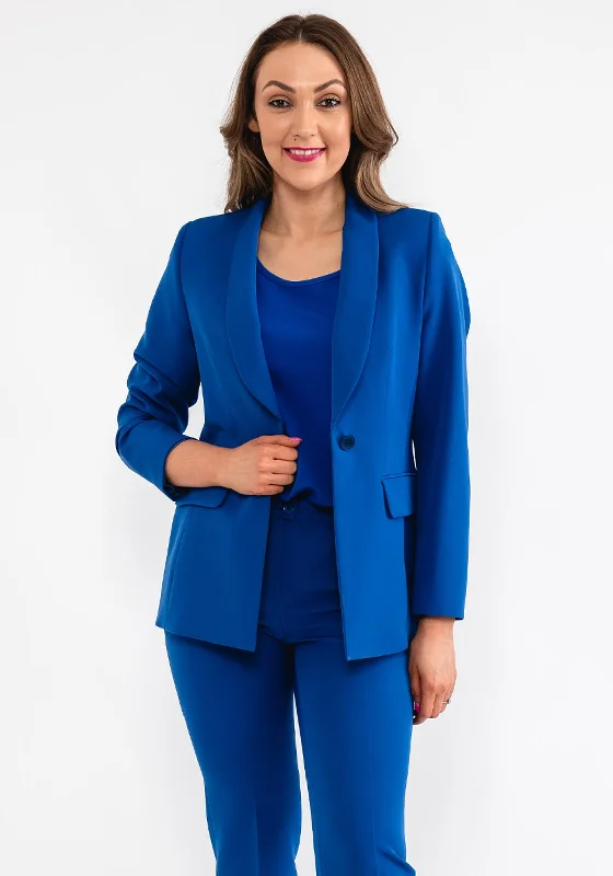 Christina Felix Single Breasted Blazer, Cobalt