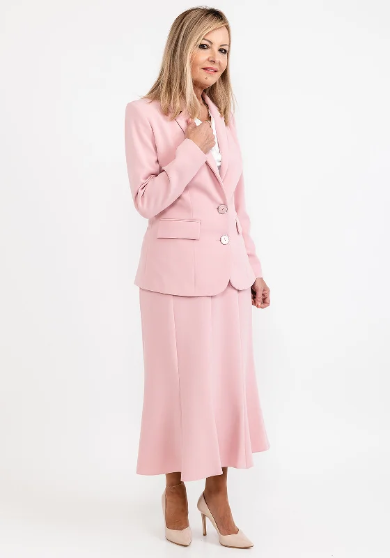 Via Veneto Dolores Single Breasted Blazer, Blush