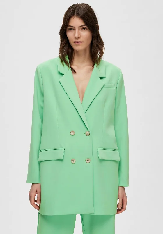 Selected Femme Myla Relaxed Blazer, Absinthe Green