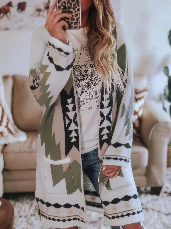 Long Sleeve Knit Cardigan with Pockets