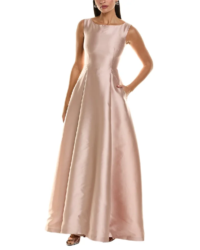 Alberta Ferretti Silk-Blend Gown