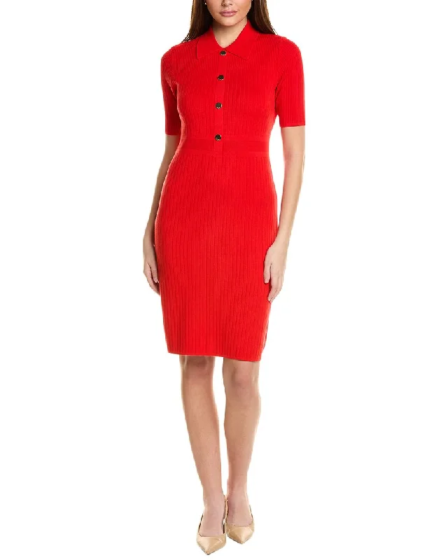 St. John Elbow Sleeve Sheath Dress