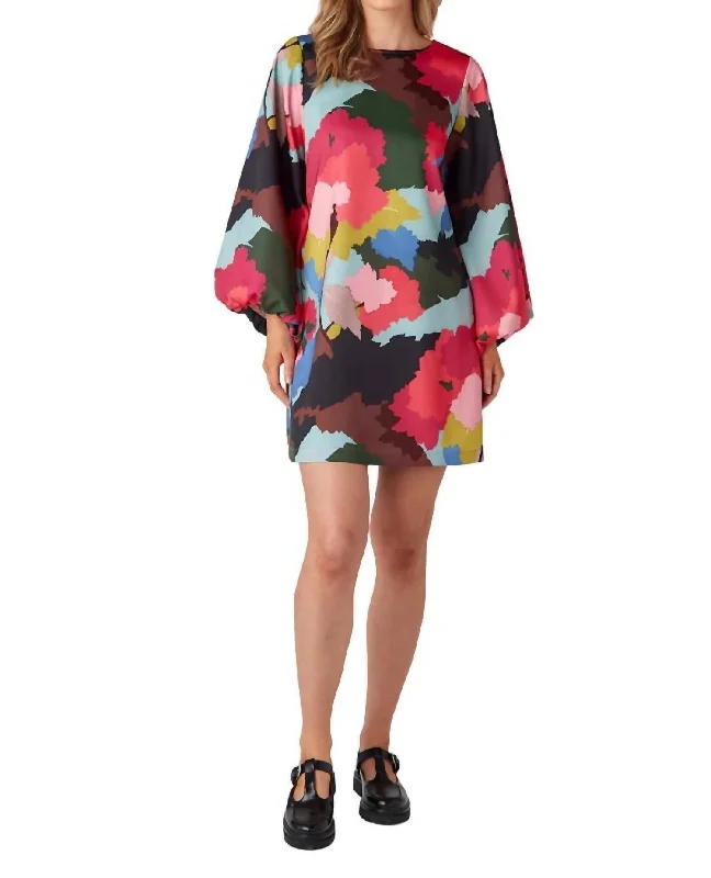 Cecily Dress In Painted Floral