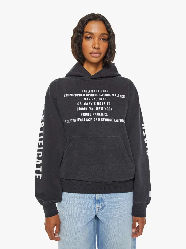 Cloney Biggie Pull Over Hoodie - Black