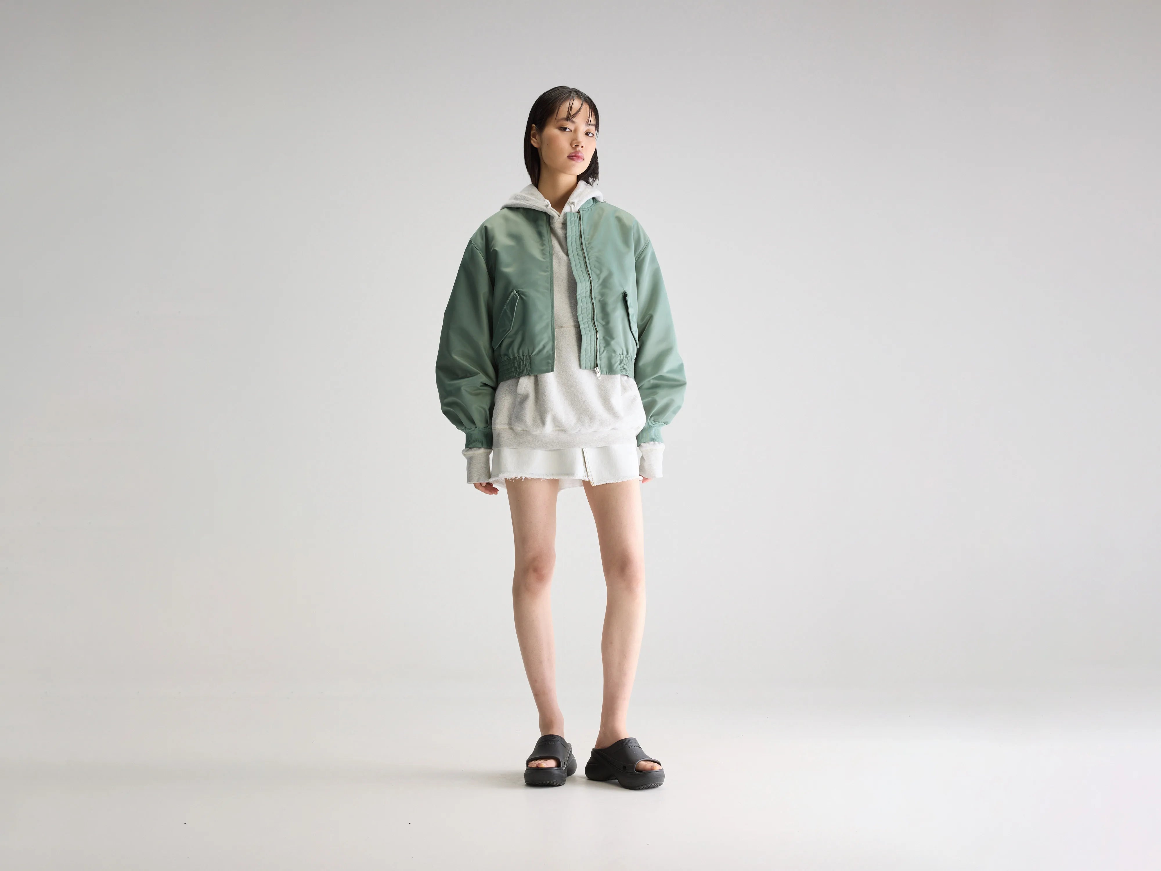 Hiko bomber jacket (251 / W / EUCALYPTUS)