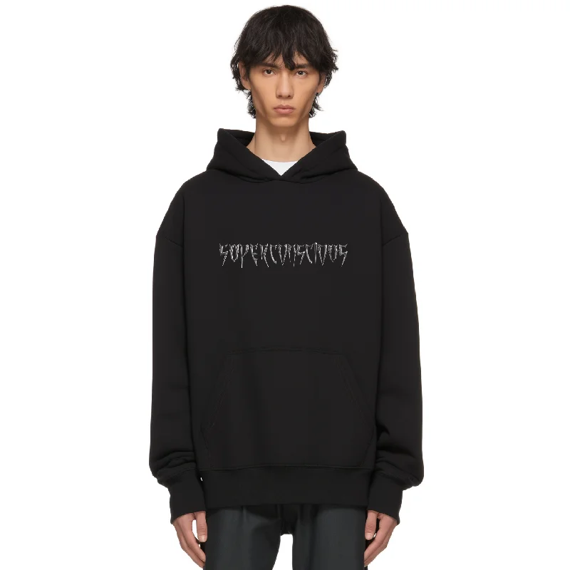 Superconscious Logo Hoodie - Black/Liquid Metal