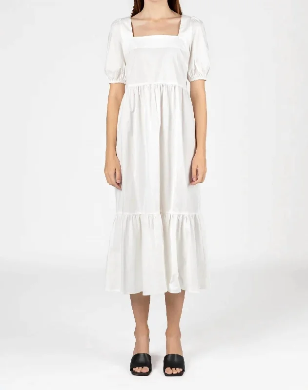 The Zaria Dress In White