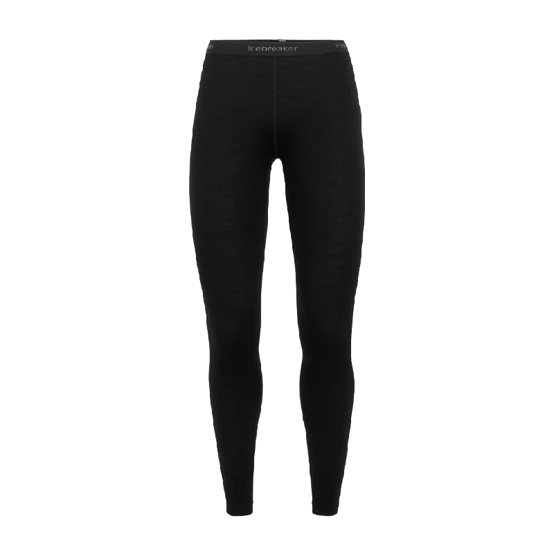 Icebreaker Women's Merino 260 Tech Thermal Leggings Black