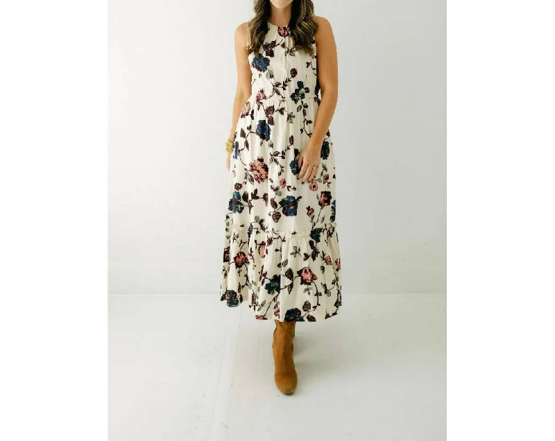 Carina Ankle Dress In Jardin