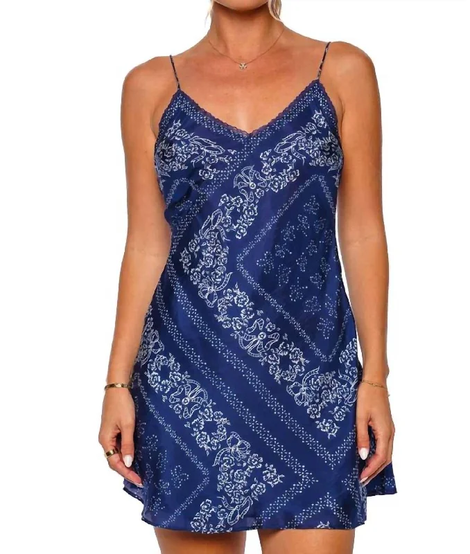 Raja Dress In Moonlight Indigo