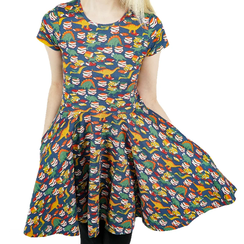 Dinobooks Kids Twirl Dress [FINAL SALE]