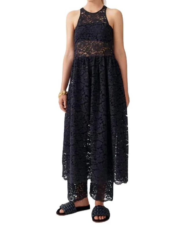 Adeva Dress In Black Lace