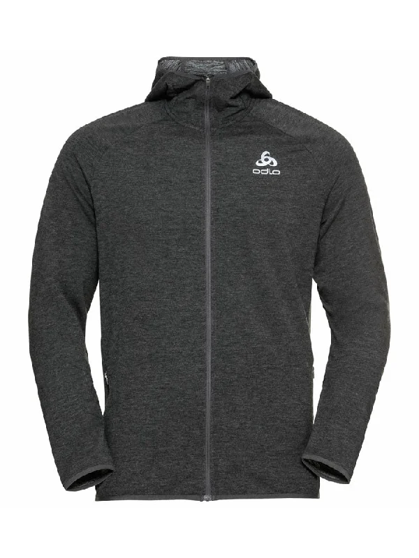 Run Easy 365 Mid Layer Hood - Black Melange