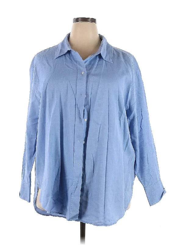 3/4 Sleeve Button Down Shirt