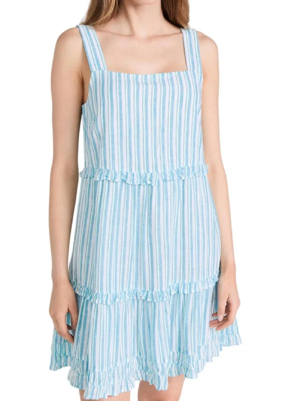 Sandy Dress In Laguna Stripe