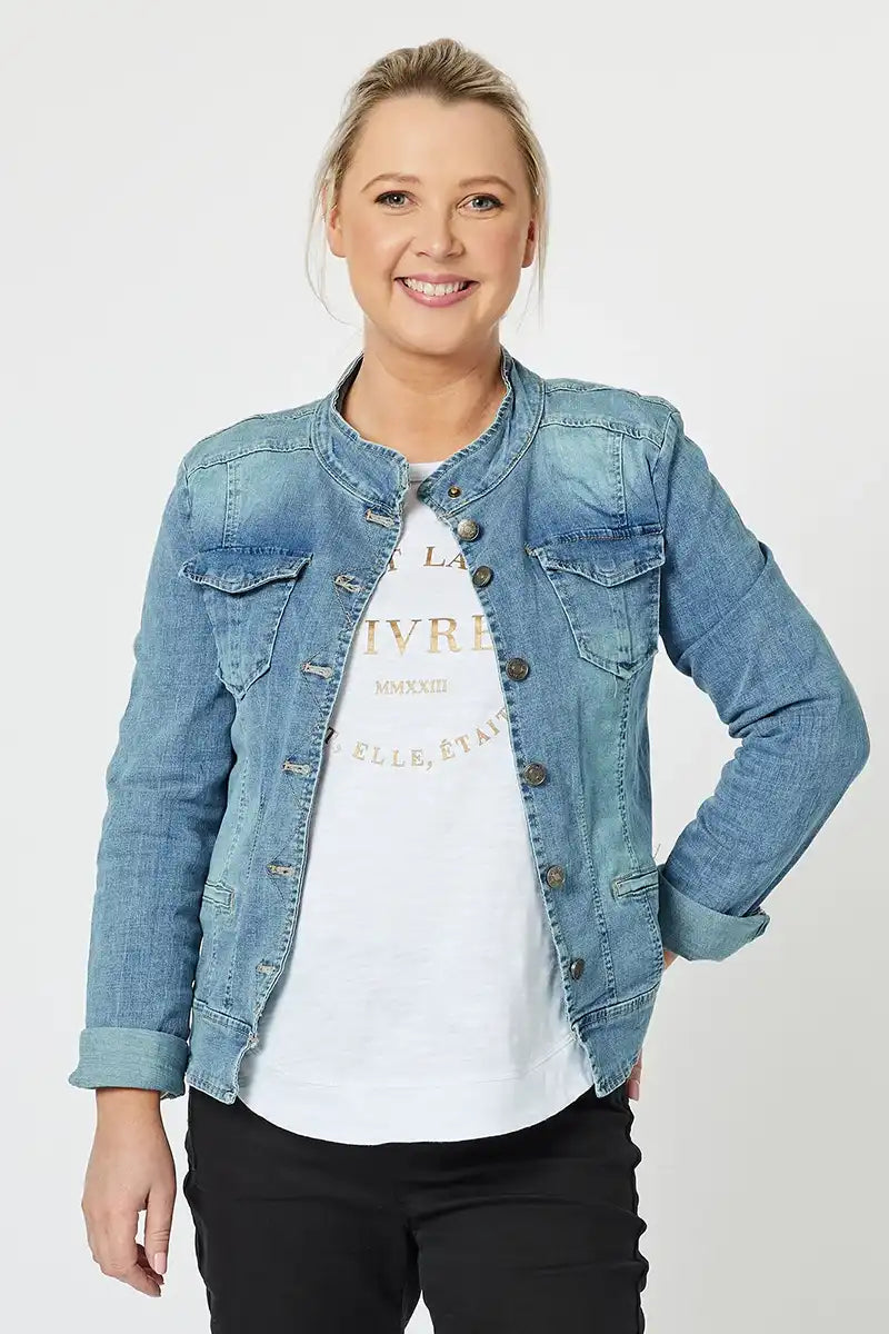 Mel Denim Jacket in Denim