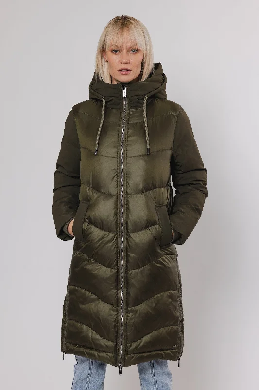 Masja Hunter Green Puffer Coat