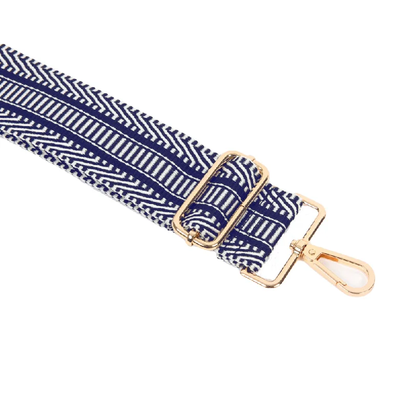 Bag Strap - Navy Aztec