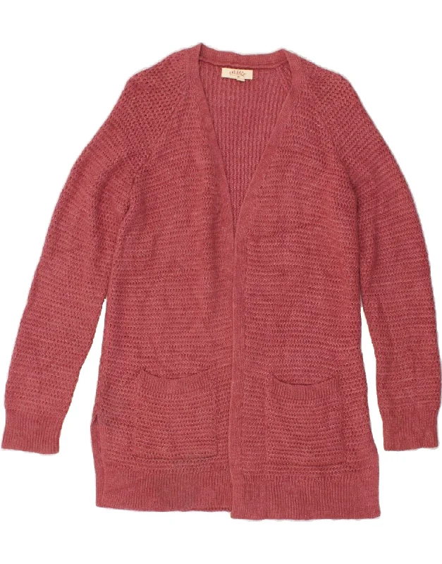 FAT FACE Womens Cardigan Sweater UK 8 Small  Red Acrylic